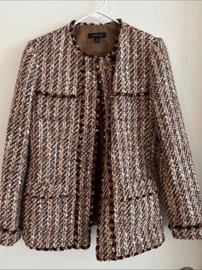 Ann Taylor Multi-Tone Tweed Blazer